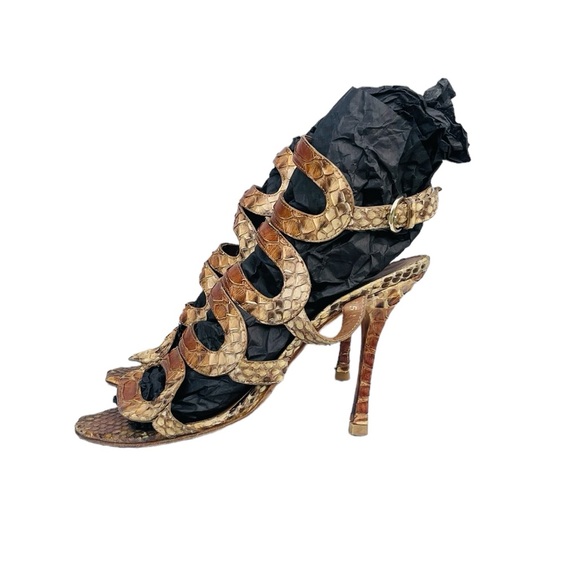 SERGIO ROSSIE RARE PYTHON STILETTOS - Picture 6 of 10